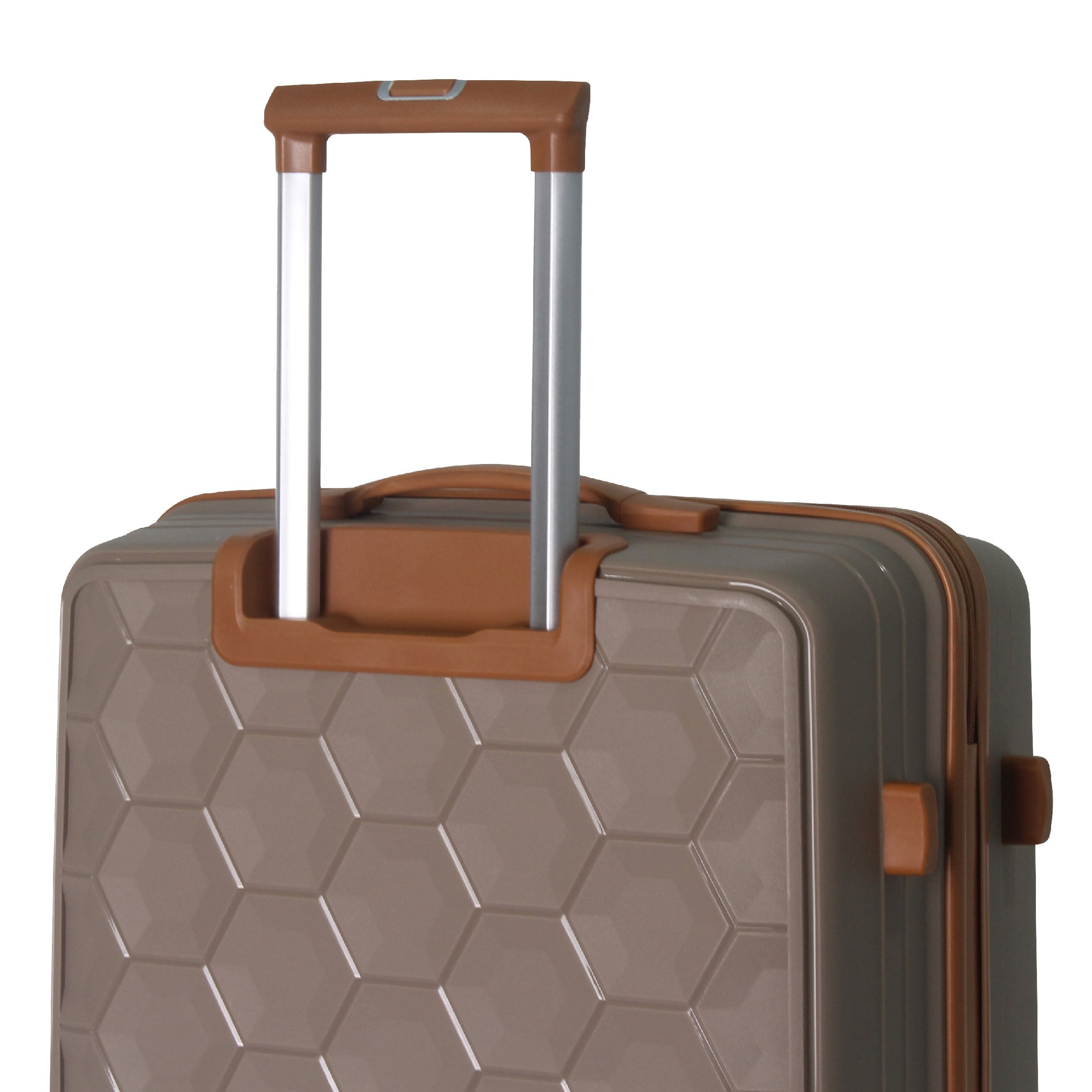 3-Piece Luggage Set Travel Lightweight Suitcases With Rolling Wheels, TSA Lock & Moulded Corner, Carry On Luggages For Business, Trip, (20"/24"/28"), Brown_voghion.com